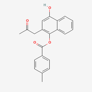 4-hydroxy-2-(2-oxopropyl)-1-naphthyl 4-methylbenzoate