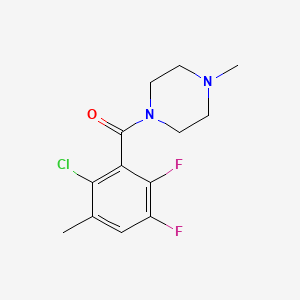 (2-chloro-5,6-difluoro-3-methylphenyl)-(4-methylpiperazin-1-yl)methanone