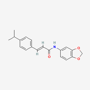 N-1,3-benzodioxol-5-yl-3-(4-isopropylphenyl)acrylamide