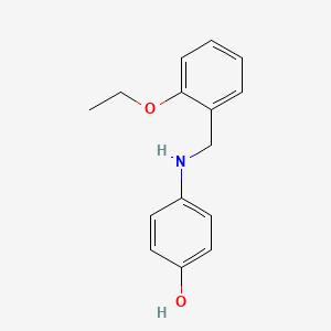 molecular formula C15H17NO2 B5744738 4-[(2-ethoxybenzyl)amino]phenol 