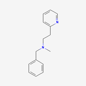 molecular formula C15H18N2 B5744749 N-benzyl-N-methyl-2-(2-pyridinyl)ethanamine 