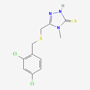 5-{[(2,4-dichlorobenzyl)thio]methyl}-4-methyl-4H-1,2,4-triazole-3-thiol