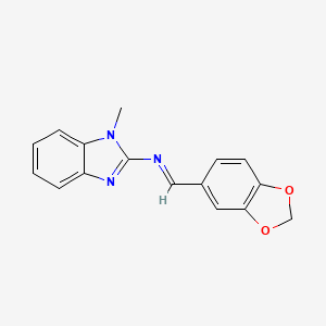 N-(1,3-benzodioxol-5-ylmethylene)-1-methyl-1H-benzimidazol-2-amine