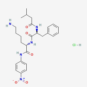 molecular formula C26H36ClN5O5 B574476 Isovaleryl-Phe-Lys-pNA HCl CAS No. 178894-43-4