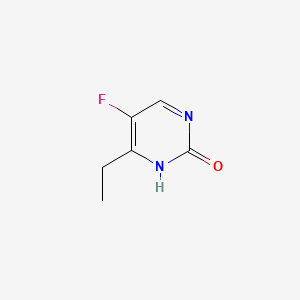 molecular formula C6H7FN2O B574477 4-ethyl-5-fluoropyrimidin-2(1H)-one CAS No. 180478-35-7