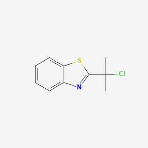 molecular formula C10H10ClNS B574481 2-(2-Chloro-2-propanyl)-1,3-benzothiazole CAS No. 195512-81-3