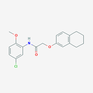 N-(5-chloro-2-methoxyphenyl)-2-(5,6,7,8-tetrahydro-2-naphthalenyloxy)acetamide