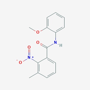 molecular formula C15H14N2O4 B5744889 N-(2-methoxyphenyl)-3-methyl-2-nitrobenzamide 