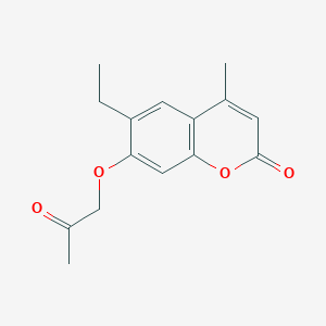 6-ethyl-4-methyl-7-(2-oxopropoxy)-2H-chromen-2-one