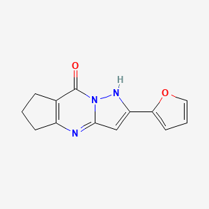 molecular formula C13H11N3O2 B5744944 2-(2-furyl)-6,7-dihydro-5H-cyclopenta[d]pyrazolo[1,5-a]pyrimidin-8-ol 