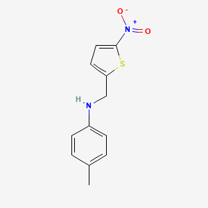 molecular formula C12H12N2O2S B5744947 (4-methylphenyl)[(5-nitro-2-thienyl)methyl]amine CAS No. 5462-85-1