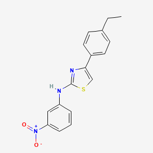 4-(4-ethylphenyl)-N-(3-nitrophenyl)-1,3-thiazol-2-amine