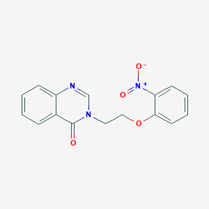 molecular formula C16H13N3O4 B5745021 3-[2-(2-nitrophenoxy)ethyl]-4(3H)-quinazolinone 
