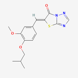 5-(4-isobutoxy-3-methoxybenzylidene)[1,3]thiazolo[3,2-b][1,2,4]triazol-6(5H)-one