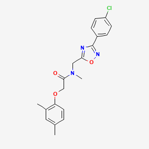 molecular formula C20H20ClN3O3 B5745053 N-{[3-(4-chlorophenyl)-1,2,4-oxadiazol-5-yl]methyl}-2-(2,4-dimethylphenoxy)-N-methylacetamide 