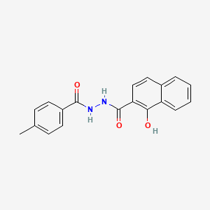 molecular formula C19H16N2O3 B5745057 1-hydroxy-N'-(4-methylbenzoyl)-2-naphthohydrazide 