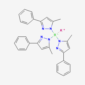 molecular formula C30H27BKN6 B574509 Potassium hydrotris(3-phenyl-5-methylpyrazol-1-yl)borate CAS No. 185034-21-3