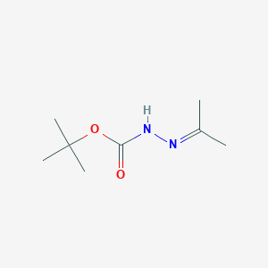 molecular formula C8H16N2O2 B057451 Tert-butyl 2-(propan-2-ylidene)hydrazinecarboxylate CAS No. 16689-34-2