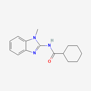 molecular formula C15H19N3O B5745113 N-(1-methyl-1H-benzimidazol-2-yl)cyclohexanecarboxamide 