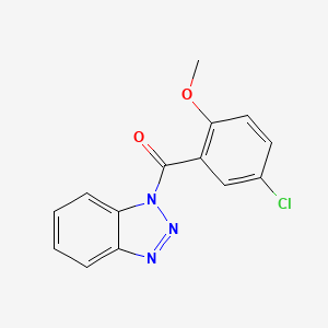 molecular formula C14H10ClN3O2 B5745114 1-(5-chloro-2-methoxybenzoyl)-1H-1,2,3-benzotriazole 