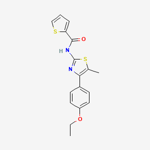 molecular formula C17H16N2O2S2 B5745130 N-[4-(4-ethoxyphenyl)-5-methyl-1,3-thiazol-2-yl]-2-thiophenecarboxamide 