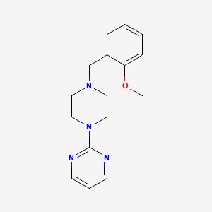 molecular formula C16H20N4O B5745138 2-[4-(2-methoxybenzyl)-1-piperazinyl]pyrimidine 