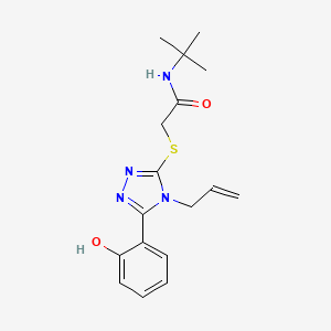 2-{[4-allyl-5-(2-hydroxyphenyl)-4H-1,2,4-triazol-3-yl]thio}-N-(tert-butyl)acetamide