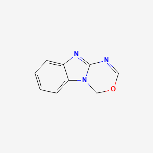 molecular formula C9H7N3O B574515 4h-[1,3,5]Oxadiazino[3,4-a]benzimidazole CAS No. 195378-28-0