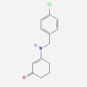 molecular formula C13H14ClNO B5745151 3-[(4-chlorobenzyl)amino]-2-cyclohexen-1-one 