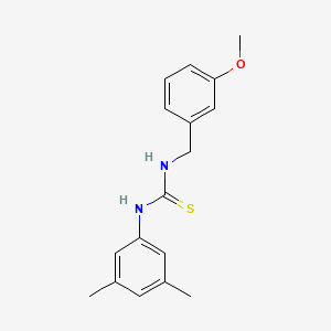 molecular formula C17H20N2OS B5745167 N-(3,5-dimethylphenyl)-N'-(3-methoxybenzyl)thiourea 