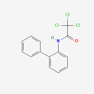 molecular formula C14H10Cl3NO B5745175 N-2-biphenylyl-2,2,2-trichloroacetamide 