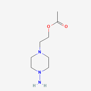 2-(4-Aminopiperazin-1-YL)ethyl acetate