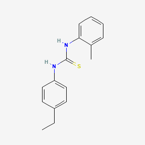 molecular formula C16H18N2S B5745223 N-(4-ethylphenyl)-N'-(2-methylphenyl)thiourea 