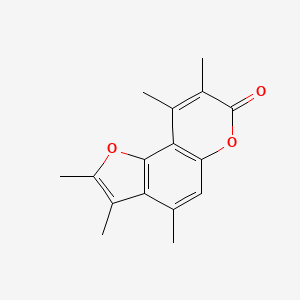 molecular formula C16H16O3 B5745250 2,3,4,8,9-pentamethyl-7H-furo[2,3-f]chromen-7-one 
