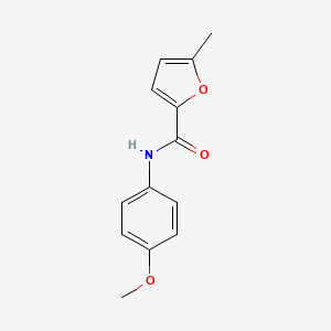 molecular formula C13H13NO3 B5745252 N-(4-methoxyphenyl)-5-methyl-2-furamide 