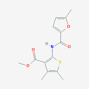 molecular formula C14H15NO4S B5745258 methyl 4,5-dimethyl-2-[(5-methyl-2-furoyl)amino]-3-thiophenecarboxylate 