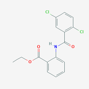 molecular formula C16H13Cl2NO3 B5745278 ethyl 2-[(2,5-dichlorobenzoyl)amino]benzoate 