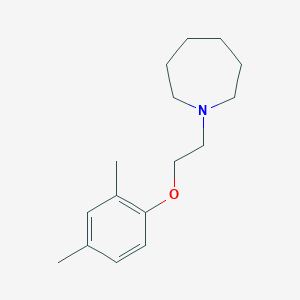 molecular formula C16H25NO B5745311 1-[2-(2,4-dimethylphenoxy)ethyl]azepane 