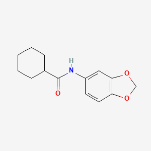 N-1,3-benzodioxol-5-ylcyclohexanecarboxamide