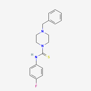 4-benzyl-N-(4-fluorophenyl)-1-piperazinecarbothioamide