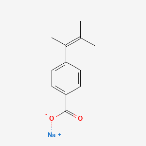 molecular formula C12H13NaO2 B574533 Sodium 4-(3-methyl-2-buten-2-yl)benzoate CAS No. 162438-28-0