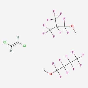 molecular formula C12H8Cl2F18O2 B574534 Pubchem_71312682 CAS No. 185045-68-5