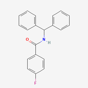 B5745343 N-(diphenylmethyl)-4-fluorobenzamide CAS No. 88229-31-6