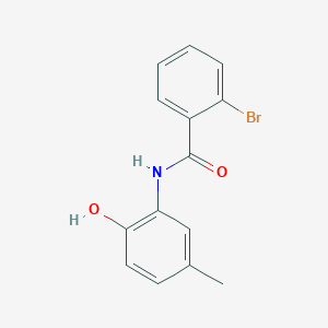 molecular formula C14H12BrNO2 B5745381 2-bromo-N-(2-hydroxy-5-methylphenyl)benzamide 