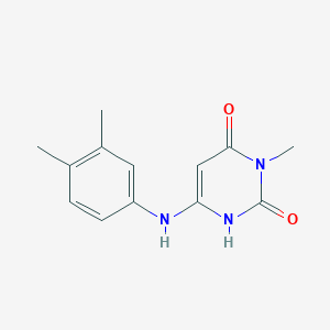 6-[(3,4-dimethylphenyl)amino]-3-methyl-2,4(1H,3H)-pyrimidinedione