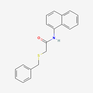 molecular formula C19H17NOS B5745407 2-(benzylthio)-N-1-naphthylacetamide 