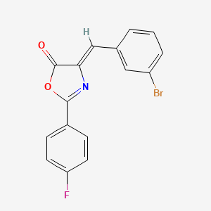 molecular formula C16H9BrFNO2 B5745409 4-(3-bromobenzylidene)-2-(4-fluorophenyl)-1,3-oxazol-5(4H)-one 