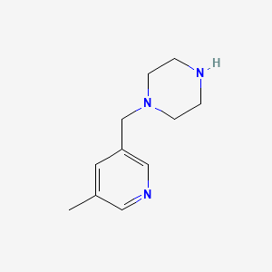 1-((5-Methoxypyridin-3-yl)methyl)piperazine