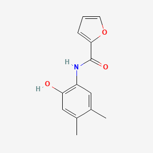 molecular formula C13H13NO3 B5745428 N-(2-hydroxy-4,5-dimethylphenyl)-2-furamide 