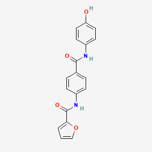 molecular formula C18H14N2O4 B5745430 N-(4-{[(4-hydroxyphenyl)amino]carbonyl}phenyl)-2-furamide 